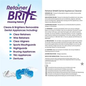 img 1 attached to 💎 Таблетки Retainer Brite для очистки ортодонтических ретейнеров - запас на 6 месяцев, 2 коробки - 192 таблетки (192 штук)