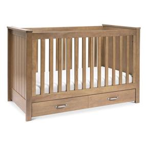 img 4 attached to 🛏️ DaVinci Asher Hazelnut Convertible Crib with Toddler Bed Conversion Kit - Greenguard Gold Certified