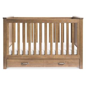 img 2 attached to 🛏️ DaVinci Asher Hazelnut Convertible Crib with Toddler Bed Conversion Kit - Greenguard Gold Certified