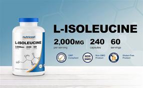 img 2 attached to 🏋️ Nutricost L-Isoleucine 2000мг - Капсулы высокой силы аминокислоты для оптимальной эффективности и восстановления - 240 капсул, 60 порций.