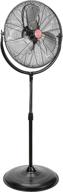 🌀 oemtools oem24872 20" high-velocity orbital pedestal fan - enhanced new model for commercial indoor spaces, bedroom, garage, warehouse, & workshop in black logo