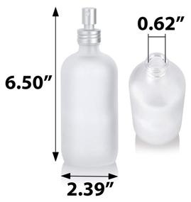 img 3 attached to Frosted Boston Bottle Aluminum Sprayer Travel Accessories