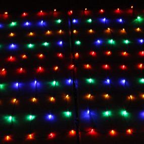 img 1 attached to 🎄 Enhance Your Christmas Decor with Joiedomi 150 LED Net Lights for Indoor & Outdoor Use – Perfect for Christmas Events, Eve Night Decor, Trees, and Bushes (Multi-Color)