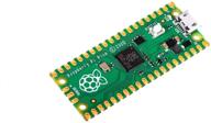 waveshare raspberry pi pico microcontroller development board: low-cost, high-performance rp2040 chip, dual-core arm cortex m0+, clock up to 133 mhz logo