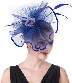 img 4 attached to 🌟 Litter Star Fascinators Cocktail SY04 Cream: Elegant Women's Accessories for Special Occasions