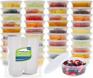 🍱 freshware food storage containers [50 set] 8 oz plastic deli containers with lids – perfect for slime, soup, meal prep – bpa free, stackable, leakproof, microwave/dishwasher/freezer safe логотип