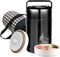 🍲 flantor 33oz food thermos - vacuum insulated stainless lunch thermos with lunch bag, bpa free handle lid and leak proof double wall vacuum insulated soup container logo