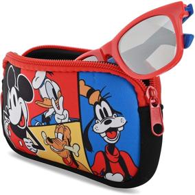 img 2 attached to Protective Toddler Sunglasses - Mickey Mouse Kids Sunglasses with Glasses Case