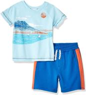 🏖️ stylish boys' beachwear: splendid pearlescent screen print clothing logo