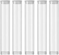 skmz clear pvc pipe: transparent storage for glass carts - bead craft supply storage (100pack) logo