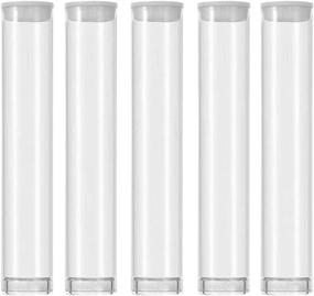 img 4 attached to SKMZ Clear PVC Pipe: Transparent Storage for Glass Carts - Bead Craft Supply Storage (100PACK)