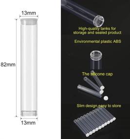 img 3 attached to SKMZ Clear PVC Pipe: Transparent Storage for Glass Carts - Bead Craft Supply Storage (100PACK)