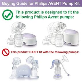 img 3 attached to Maymom Breast Pump Kit Compatible with Philips Avent Comfort Breastpump, Single-Side; Includes Flange, Valve, Tube, Massage Pad, Suction Membrane, Cap; Non-OEM Avent Pump Replacement Parts.