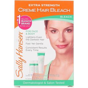 img 4 attached to ✨ Sally Hansen Extra Strength Creme Hair Bleach: Effective for Face & Body, 1.5 oz