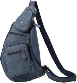 img 4 attached to 🎒 Polare Leather Sling Crossbody Backpack