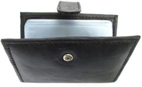 img 2 attached to Chic and Functional: Ladies Black Leather Bifold Wallet – a Must-Have Accessory!