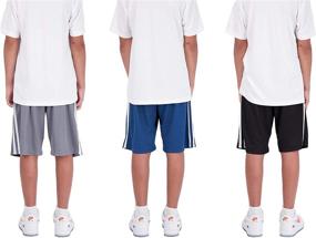 img 2 attached to 🏀 Boys Basketball Shorts 3-Pack – Optimal Athletic Performance Shorts for Boys