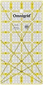 img 2 attached to 📏 Dritz Omnigrid Quilting Ruler Set - Rectangle Shape: 1"x6", 4"x8", and 6"x12" - Clear Color