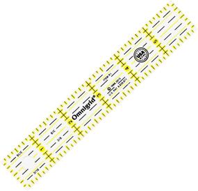 img 3 attached to 📏 Dritz Omnigrid Quilting Ruler Set - Rectangle Shape: 1"x6", 4"x8", and 6"x12" - Clear Color