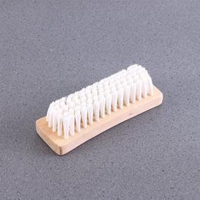 img 2 attached to 🧺 OUNONA Multi-use Clothes Shoes Shine Brush: A Versatile Laundry Cleaning Brush with Soft Nylon Bristles and Wooden Handle for Down Jackets and Coats (White)