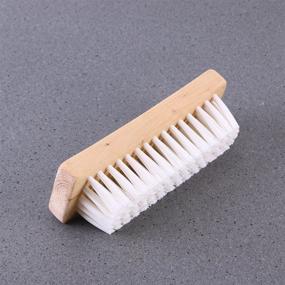 img 1 attached to 🧺 OUNONA Multi-use Clothes Shoes Shine Brush: A Versatile Laundry Cleaning Brush with Soft Nylon Bristles and Wooden Handle for Down Jackets and Coats (White)