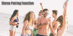img 2 attached to 🔊 Furrion FBS012N-PS LIT Portable Wireless Bluetooth Speaker: Waterproof IPX7, Stereo Pairing, Indoor/Outdoor - 15 Hours Playtime (White)