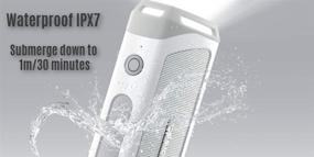 img 3 attached to 🔊 Furrion FBS012N-PS LIT Portable Wireless Bluetooth Speaker: Waterproof IPX7, Stereo Pairing, Indoor/Outdoor - 15 Hours Playtime (White)