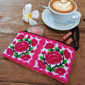 img 3 attached to 👜 Sabai Jai Embroidered Wristlets Handbags & Wallets for Women - Accessorize with Style!