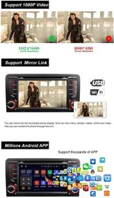 img 1 attached to 🚗 MCWAUTO Совместимый с AUDI A3/S3 Android 10.0 Автомобильный DVD GPS Стерео Радио - 7" 2-Din, четырехъядерный, USB/SD/руль, Bluetooth, Wi-Fi, 3G, AV-IN, память 32 Гб, задняя камера (2003-2012 A3, 2003-2013 S3)