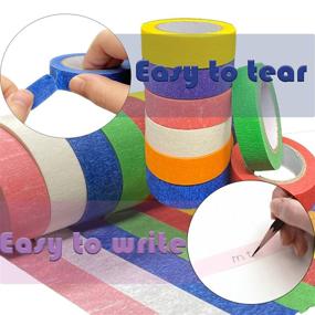 img 1 attached to 🎨 Versatile Painters Tape: The Ultimate Solution for Painting, Labeling, and Decorative Work