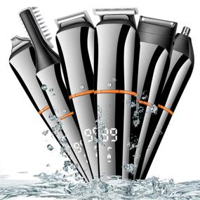 img 3 attached to 🧔 Cordless 6-in-1 Beard Trimmer for Men - Hair Clippers, Body Groomer, Mustache & Nose Hair, Waterproof & Fast Rechargeable - Multi-functional Grooming Kit with USB