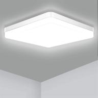 🔆 9 inch square led flush mount ceiling light - 36w 3240lm 4000k - natural white - kitchen, bedroom, living room, utility laundry closet room logo