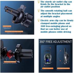 img 2 attached to Wireless Charger Auto Clamping Compatible Smartphone