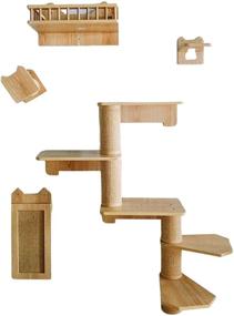 img 4 attached to 🐱 Premium Midlee Cat Wall Climber Furniture - Large - Enhance Your Cat's Indoor Adventure