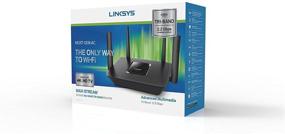 img 1 attached to 📶 Maximize Wi-Fi Speeds with Linksys Max-Stream AC2200 Tri-Band Router (EA8300) - Black [New & Renewed]