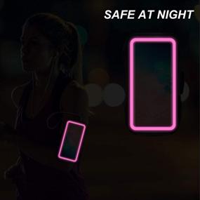 img 1 attached to 🏻 Stay Active with the Galaxy S20+/S10+/S9+/S8+ Armband by RUNBACH - Sweatproof Sportband Bag with Fingerprint Touch, Key Holder, and Card Slot (Pink)