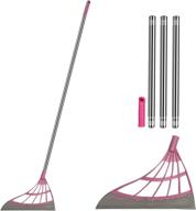 versatile cleaning tool: multifunction magic broom, dog hair broom, floor squeegee, household mop brooms - gray logo