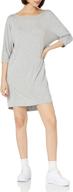 stylish comfort: amazon brand - daily ritual women's jersey bunch-sleeve dress logo