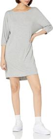 img 4 attached to Stylish Comfort: Amazon Brand - Daily Ritual Women's Jersey Bunch-Sleeve Dress