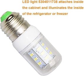 img 1 attached to 5304511738 LED Light Bulb for Frigidaire Electrolux Refrigerator - 3.5w Wattage, AP6278388 PS12364857