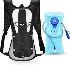 img 4 attached to 🎒 CKE Hydration Backpack - Water Pack with 2L Hydration Bladder for Men, Women, and Kids - Ideal for Running, Hiking, Biking, and Climbing