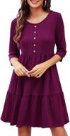 sureple womens dresses pockets burgundy l women's clothing for dresses logo