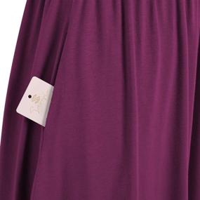 img 1 attached to Sureple Womens Dresses Pockets Burgundy L Women's Clothing for Dresses