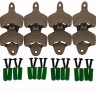 🍻 dsmile vintage cast iron wall mount bottle opener set of 8 - open here replicas for effortless opening логотип