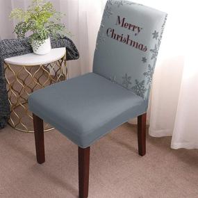 img 3 attached to Washable Snowflake Christmas ❄️ Slipcovers: Optimal Protection and Easy Cleaning