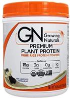 🌾 enhance your nutrition with growing naturals rice protein isolate powder, vanilla blast - 465g logo