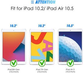 img 1 attached to 📱 3 Pack SPARIN Tempered Glass Screen Protector for iPad Pro 10.5/iPad Air 3 - Compatible with Apple Pencil