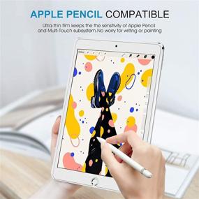 img 3 attached to 📱 3 Pack SPARIN Tempered Glass Screen Protector for iPad Pro 10.5/iPad Air 3 - Compatible with Apple Pencil
