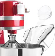 🌪️ streamline your mixing process with ucho pouring shield: metal mixing bowl's universal pouring chute - essential kitchenaid mixer attachment for stainless steel bowls логотип