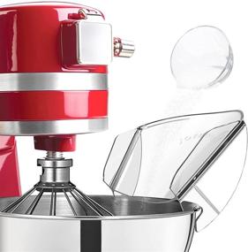 img 4 attached to 🌪️ Streamline Your Mixing Process with ucho Pouring Shield: Metal Mixing Bowl's Universal Pouring Chute - Essential Kitchenaid Mixer Attachment for Stainless Steel Bowls